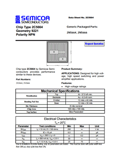 2C5664 Datasheet PDF Semicoa Semiconductor