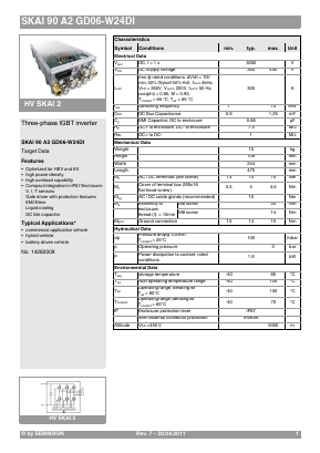 SKAI90A2GD06-W24DI Datasheet PDF Semikron