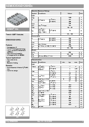 SEMIX353GD126HDC Datasheet PDF Semikron