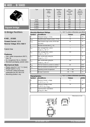 B500D Datasheet PDF Semikron