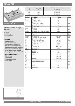 SK40DH Datasheet PDF Semikron