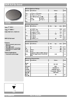 SKR8 Datasheet PDF Semikron
