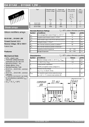 DA8110A Datasheet PDF Semikron