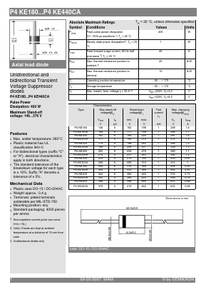 P4KE200CA Datasheet PDF Semikron