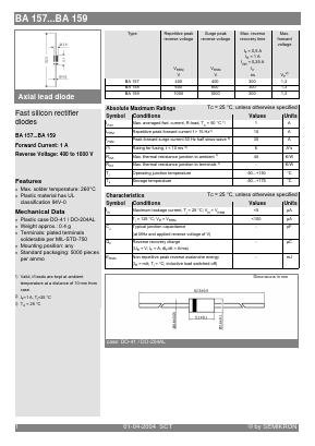 BA159 Datasheet PDF Semikron