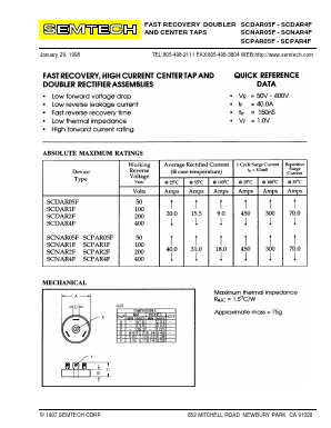 SCPAR05F Datasheet PDF Semtech Corporation