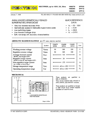 1N6079 Datasheet PDF Semtech Corporation