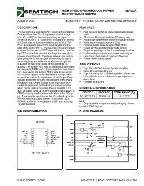 SC1405TS.TR Datasheet PDF Semtech Corporation