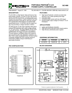 SC1406 Datasheet PDF Semtech Corporation