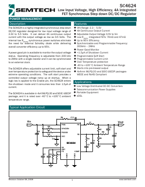 SC4624 Datasheet PDF Semtech Corporation
