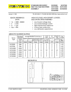 SCH7500 Datasheet PDF Semtech Corporation