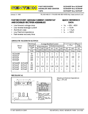SCPA05F Datasheet PDF Semtech Corporation