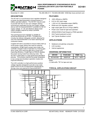 SC1401ISS.TR Datasheet PDF Semtech Corporation