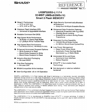 LH28F320S3X-L11 Datasheet PDF Sharp Electronics