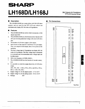 LH168J Datasheet PDF Sharp Electronics