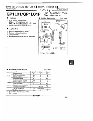 GP1L01 Datasheet PDF Sharp Electronics