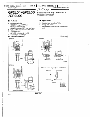 GP2L04 Datasheet PDF Sharp Electronics