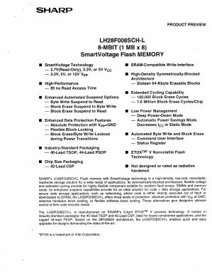 LH28F008SCHB-L Datasheet PDF Sharp Electronics