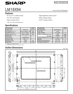 LM18X94 Datasheet PDF Sharp Electronics