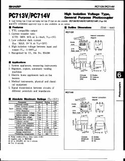 PC713V5 Datasheet PDF Sharp Electronics