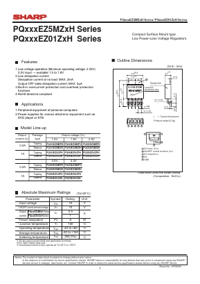 PQ033EZ01ZXH Datasheet PDF Sharp Electronics