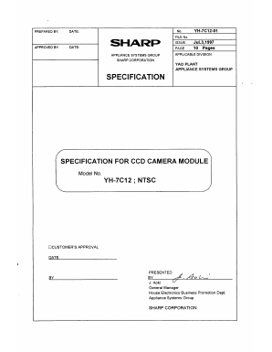 YH-7C12 Datasheet PDF Sharp Electronics