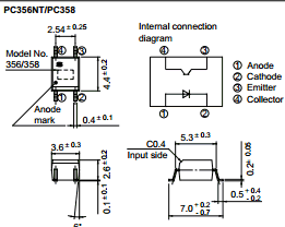 PC358 Datasheet PDF Sharp Electronics