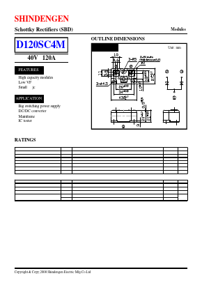 D120SC4M Datasheet PDF Shindengen