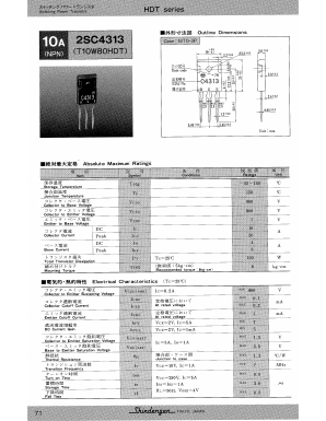 2SC4313 Datasheet PDF Shindengen