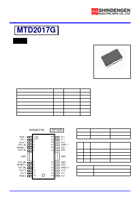 MTD2017G Datasheet PDF Shindengen
