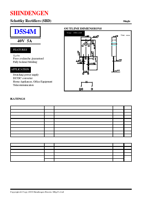 D5S4M Datasheet PDF Shindengen