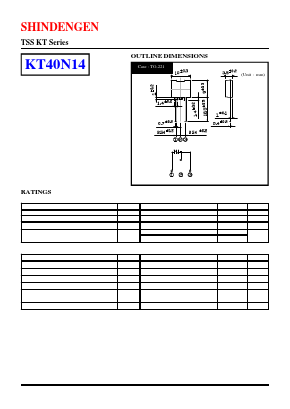 KT40N14 Datasheet PDF Shindengen