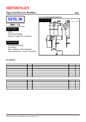 SF5L30 Datasheet PDF Shindengen