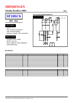 SF10SC6 Datasheet PDF Shindengen