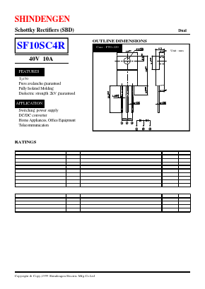 SF10SC4R Datasheet PDF Shindengen