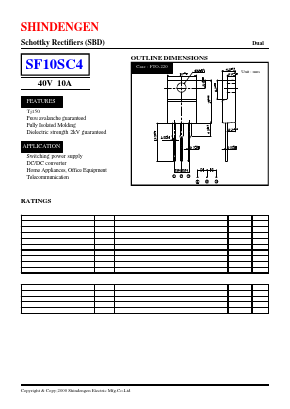 SF10SC4 Datasheet PDF Shindengen