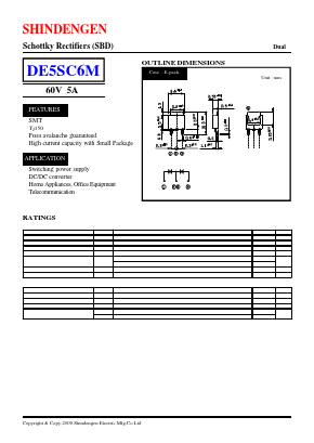 DE5SC6M Datasheet PDF Shindengen