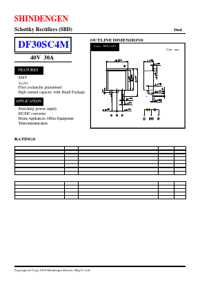 DF30SC4M Datasheet PDF Shindengen