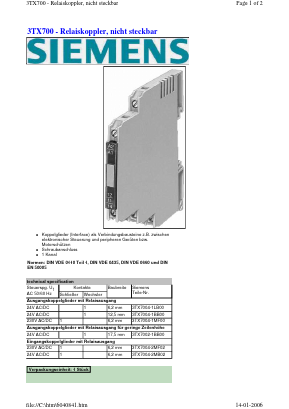 3TX7004-1MF00 Datasheet PDF Siemens AG