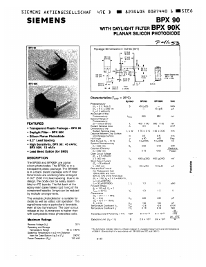 BPX90K Datasheet PDF Siemens AG