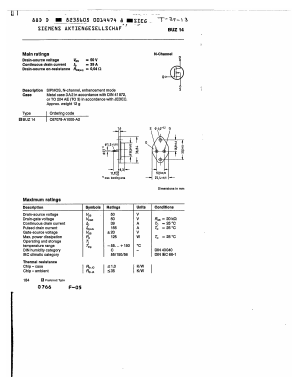C67078-A1000-A2 Datasheet PDF Siemens AG