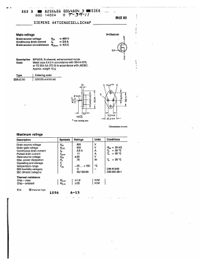 C67078-A1012-A2 Datasheet PDF Siemens AG