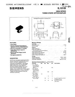 IL101B Datasheet PDF Siemens AG