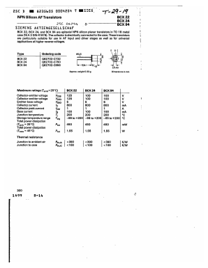 BCX24 Datasheet PDF Siemens AG