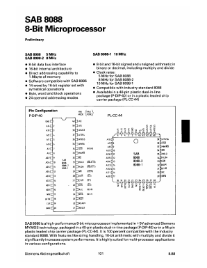 SAB8088-1-N Datasheet PDF Siemens AG