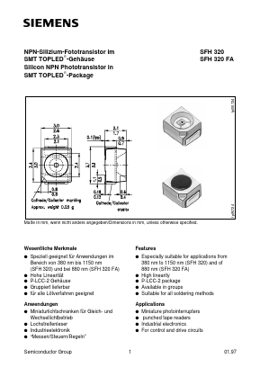Q62702-P1607 Datasheet PDF Siemens AG