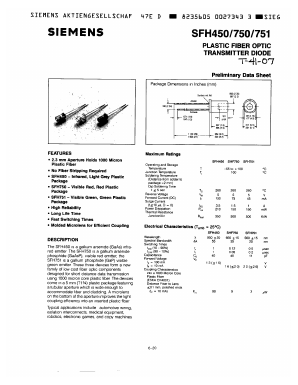 SFH450 Datasheet PDF Siemens AG