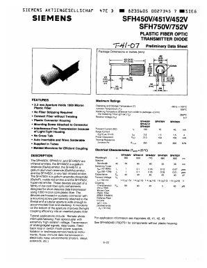 SFH451V Datasheet PDF Siemens AG