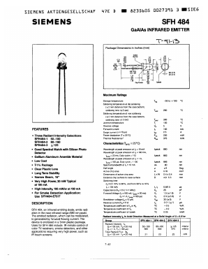 SFH484-3 Datasheet PDF Siemens AG