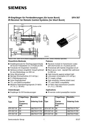 SFH507-33 Datasheet PDF Siemens AG